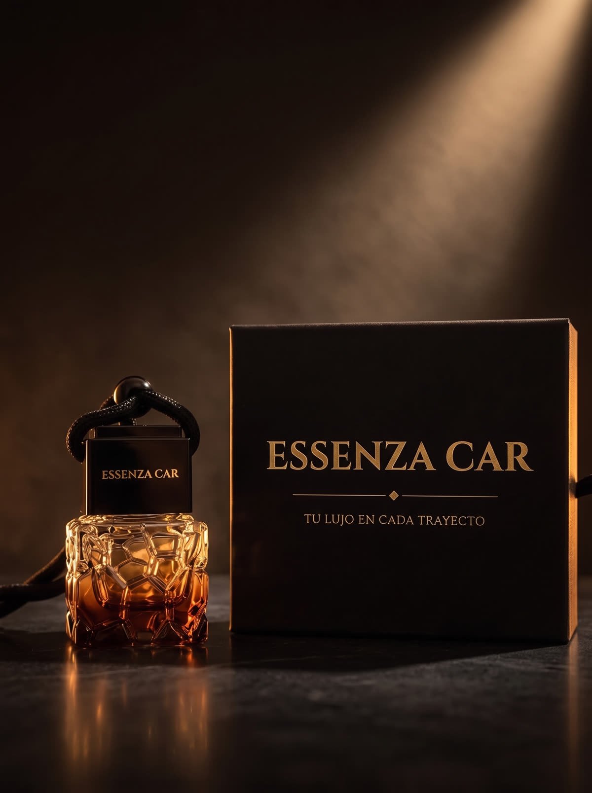 Essenza Car fragancia con empaque de lujo
